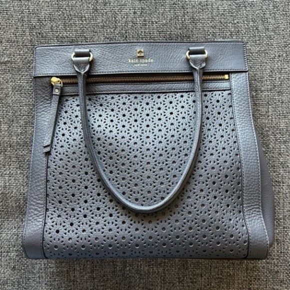 EUC KATE SPADE GREY SHOULDER BAG